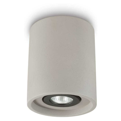 Stropní svítidlo Ideal Lux Oak PL1 round cemento 150437 kulaté betonové