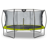 Trampolína s ochrannou sítí Silhouette trampoline Exit Toys kulatá průměr 427 cm zelená