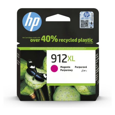 HP 912XL originální inkoustová kazeta purpurová 3YL82AE Růžová