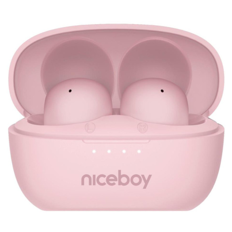 Niceboy Podsie 4 POP - Bezdrátová sluchátka 400 mAh + 2x 40 mAh IPX4 růžová podsie-4-pop-pink
