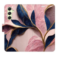iSaprio flip pouzdro Pink Leaves pro Samsung Galaxy A54 5G