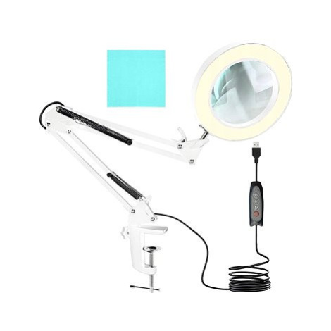 Izoxis 23894 Multifunkční lampa s lupou 32 LED, USB, bílá