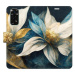 iSaprio flip pouzdro Gold Flowers pro Xiaomi Redmi Note 11 / Note 11S