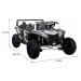 HračkyZaDobréKačky Elektrická bugina ATV RACING UTV2000, 4x150W bílá