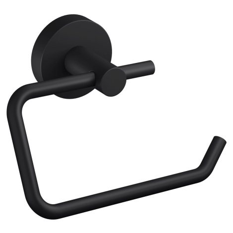 tesa Držák toaletního papíru Moon, matná černá, 9,9 x 14 x 5,3 cm