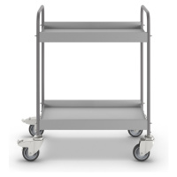 eurokraft pro Přístavný vozík, kvalita, se 4 otočnými koly, 2 s dvojitou brzdou, Ø kola 100 mm