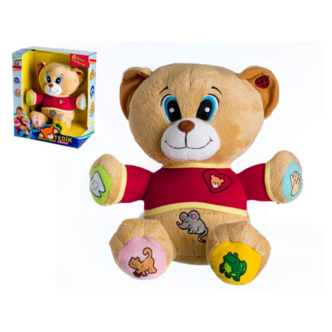 Medvěd Tedík plyš 30 cm / na baterie, česky mluvící Teddies