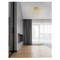 NOVA LUCE stropní svítidlo ATOMO zlatý kov a akryl LED 36 x 2.4W 230V 3000K IP20 vč. dálkového o