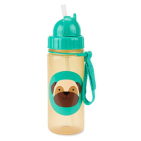 SKIP HOP Zoo Hrnek s brčkem PP bez PVC a BPA Mopslík 12 m+