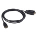 Akasa kabel k monitoru HDMI - VGA, 1920x1080p@60Hz, 2m, černá
