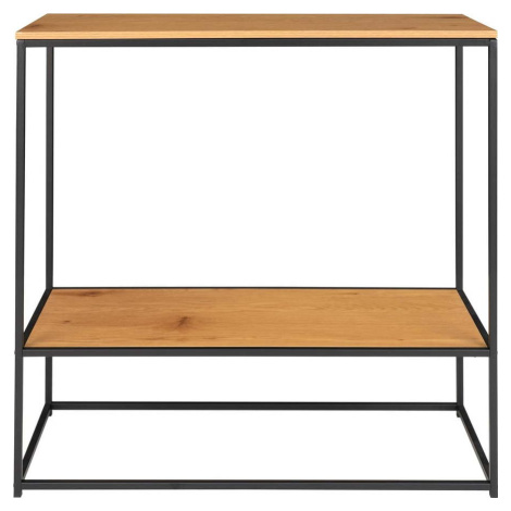 Konzolový stolek s deskou v dubovém dekoru v přírodní barvě 80x36 cm Vita – House Nordic