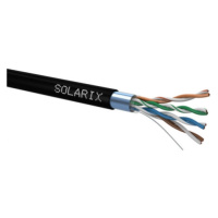 FTP kabel Solarix SXKD-5E-FTP-PE černý venkovní (box 305m)