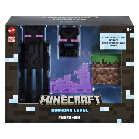 Mattel minecraft diamond level sběratelská figurka enderman, hln40