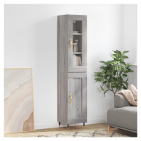 vidaXL Skříň highboard šedá sonoma 34,5 x 34 x 180 cm kompozitní dřevo