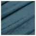 Přehoz na křeslo - mikrovláknový pléd ANDREA modrá 70x160 cm Mybesthome