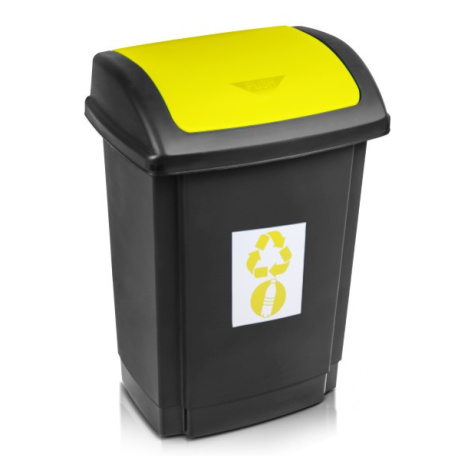 PLAST TEAM - Koš na odpad recyklovateľný 25l žlutý
