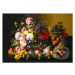 Severin Roesen - Still Life, Flowers and Fruit, 1855 - puzzle z kategorie Umělecké