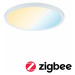PAULMANN Smart Home Zigbee LED vestavné svítidlo Areo VariFit IP44 kruhové 230mm 16W bílá měnite