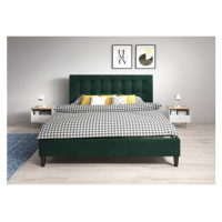 Čalouněná postel DAVID rozměr 90x200 cm Zelená