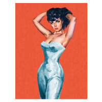 Ilustrace Sexy Dark Haired Woman, CSA-Printstock, 30 × 40 cm