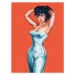 Ilustrace Sexy Dark Haired Woman, CSA-Printstock, 30 × 40 cm