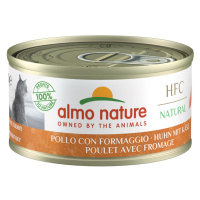 Almo Nature, 24 x 70 g - 20 + 4 zdarma! - kuře a sýr