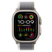 Apple Watch Ultra 2 49 mm Trail loop M/L smart hodinky Titanium/Green-Grey