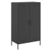 vidaXL Skříň highboard černá 68 x 39 x 113 cm ocel