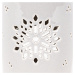 Porcelánová aromalampa Snow flower béžová, 8,5 x 12 cm