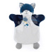 Plyšový vlk na bábkové divadlo Wolf Hand Puppet Doudou et Compagnie modrý 25 cm od 0 mes DC4004