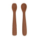 Bo Jungle Silikonové lžičky B-Spoon Shape 2 ks Terracotta