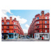 Fotografie Red townhouses in Marylebone, London, UK, © Marco Bottigelli, 40 × 26.7 cm