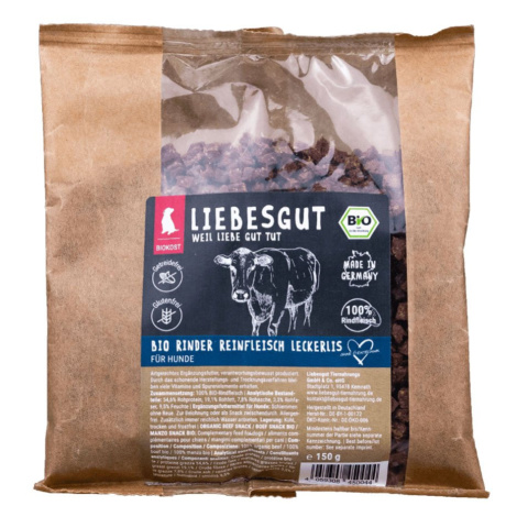 Liebesgut bio hovězí Bits, 150 g 2 × 150 g