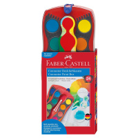 Faber-Castell, 125020, Connector, sada vyměnitelných vodových barev, červená, 24 ks
