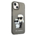 Karl Lagerfeld KLHCP14MHNKCTGK hard silikonové pouzdro iPhone 14 PLUS 6.7" black Gliter Karl&Cho