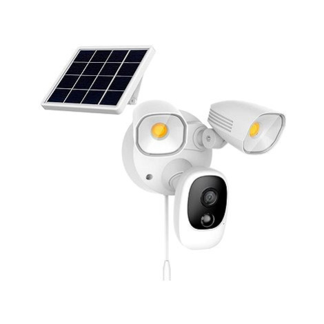 Secutek Bezdrátová bezpečnostní WiFi kamera s LED reflektory a solárním panelem SRT-FC1T