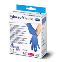 PEHA-SOFT gumové bezlatexové zpevněné rukavice M 10 ks