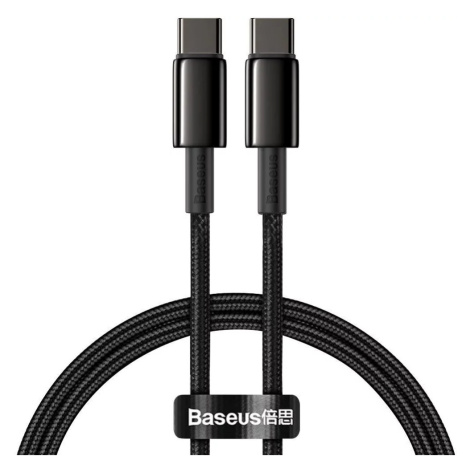 Kabel Baseus Tungsten Gold Cable Type-C to Type-C 100W 1m (black)