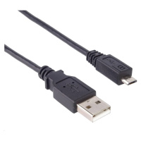 PREMIUMCORD Kabel USB 2.0 A-Micro B propojovací. 2m (černý)