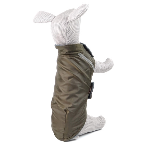 Vsepropejska Icy zimní bunda pro psa s reflexními prvky Barva: Hnědá, Délka zad (cm): 34, Obvod 