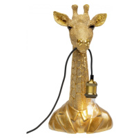 KARE Design Stolní lampa Animal Giraffe - zlatá, 50cm