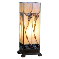 Clayre&Eef Jantarová stolní lampa Amberly 45 cm