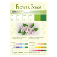 Flower Foam Speciální pěnová guma A4 - zelené barvy 6 ks