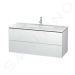 DURAVIT L-Cube Umyvadlová skříňka 550x1220x481 mm, 2 zásuvky, bílá mat LC624301818