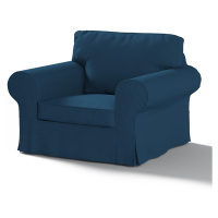 Dekoria Potah na křeslo IKEA Ektorp, Ocean blue mořská modrá, křeslo Ektorp, Cotton Panama, 702-