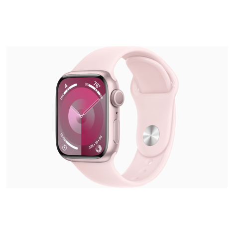 Apple Watch S9/45mm/Pink/Sport Band/Light Pink/-M/L