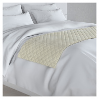 Dekoria Hotelový přehoz na postel- běhoun Velvet, smetanově bílá, 200 x 60 cm, Velvet, 704-10