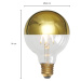 Lucande Zrcadlová LED žárovka E27 3,8 W G95, 2700K zlatá