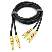 Nakamichi Kabel Hlasový 2x4mm banánky vidlice 5m