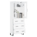 vidaXL Skříň highboard bílá 69,5 x 34 x 180 cm kompozitní dřevo